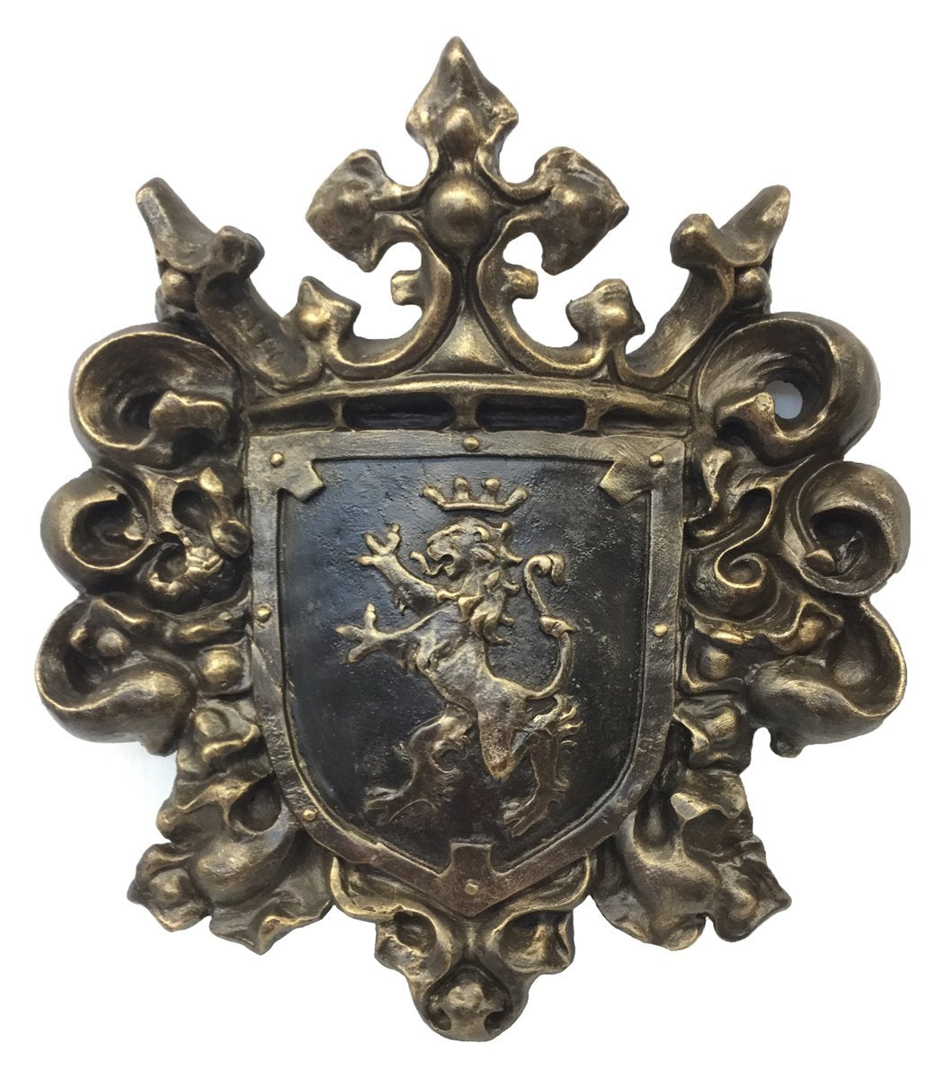 Large Wall Decor Shield With Lion 21X19 Home
