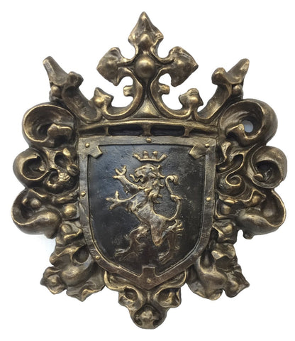 Large Wall Decor Shield With Lion 21X19 Home