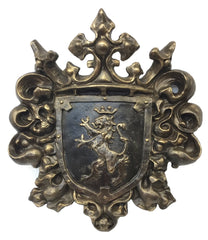 Large Wall Decor Shield With Lion 21X19 Home