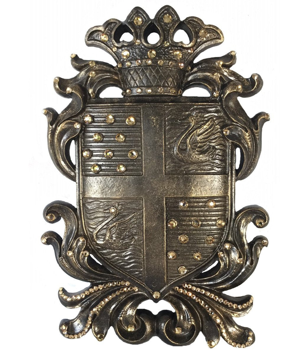 Wall_decor-wall_plaque-decorative_shield-swarovski_crystals-sir_olivers_by_reilly_chance_collection