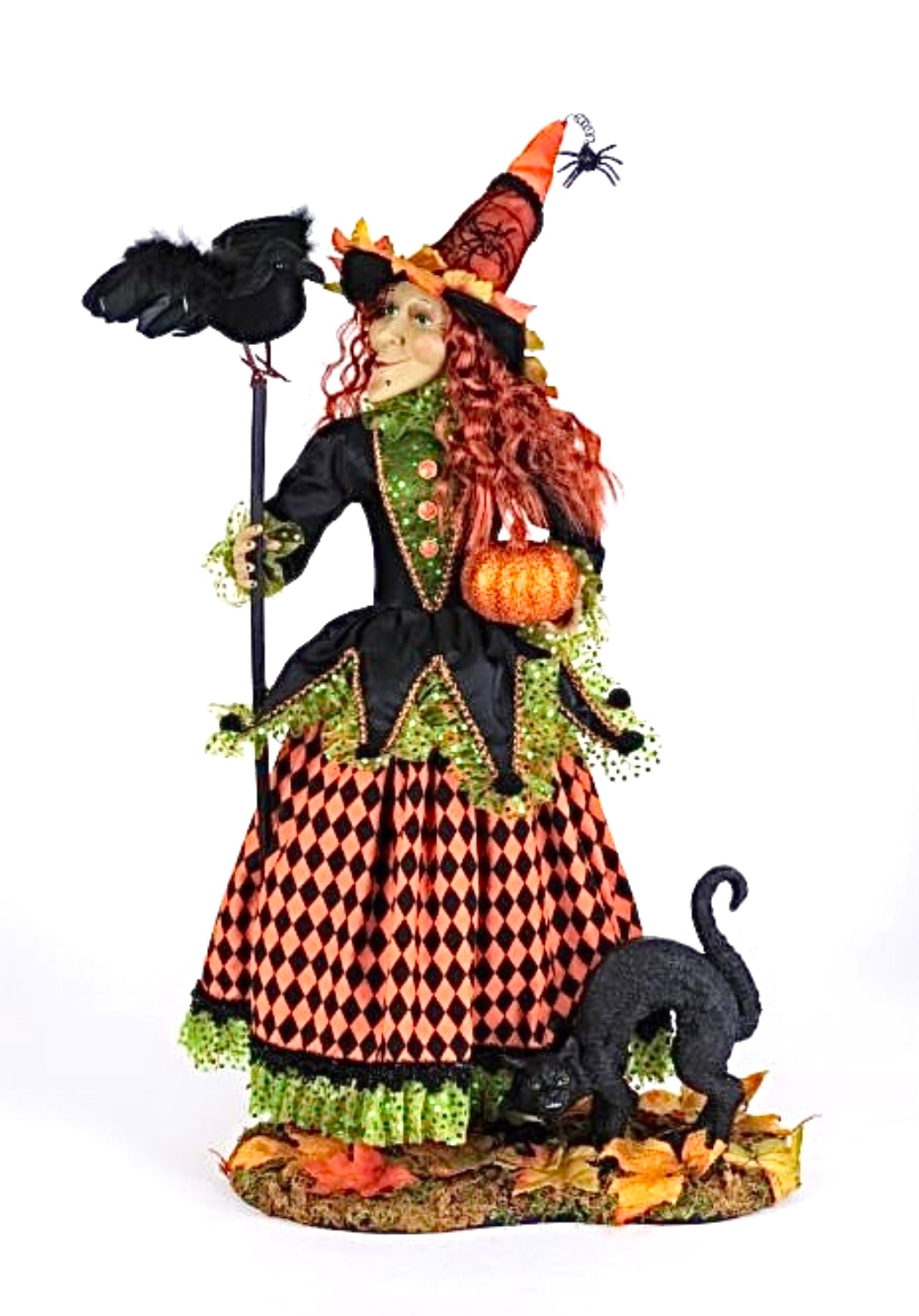 Wendy's Fall Trail Fancy Witch with Crow