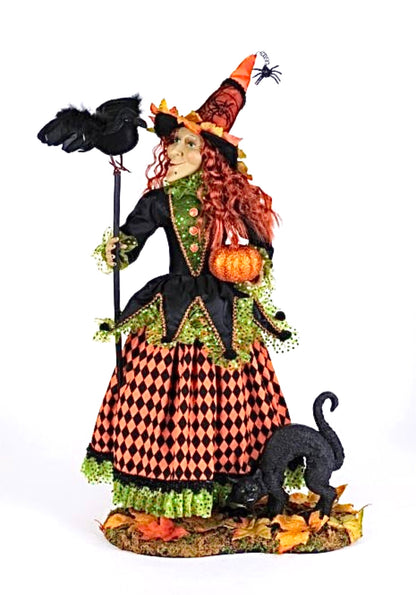 Wendy's Fall Trail Fancy Witch with Crow