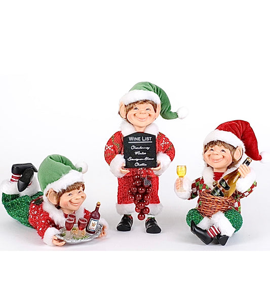 Wine Elf Set of 3