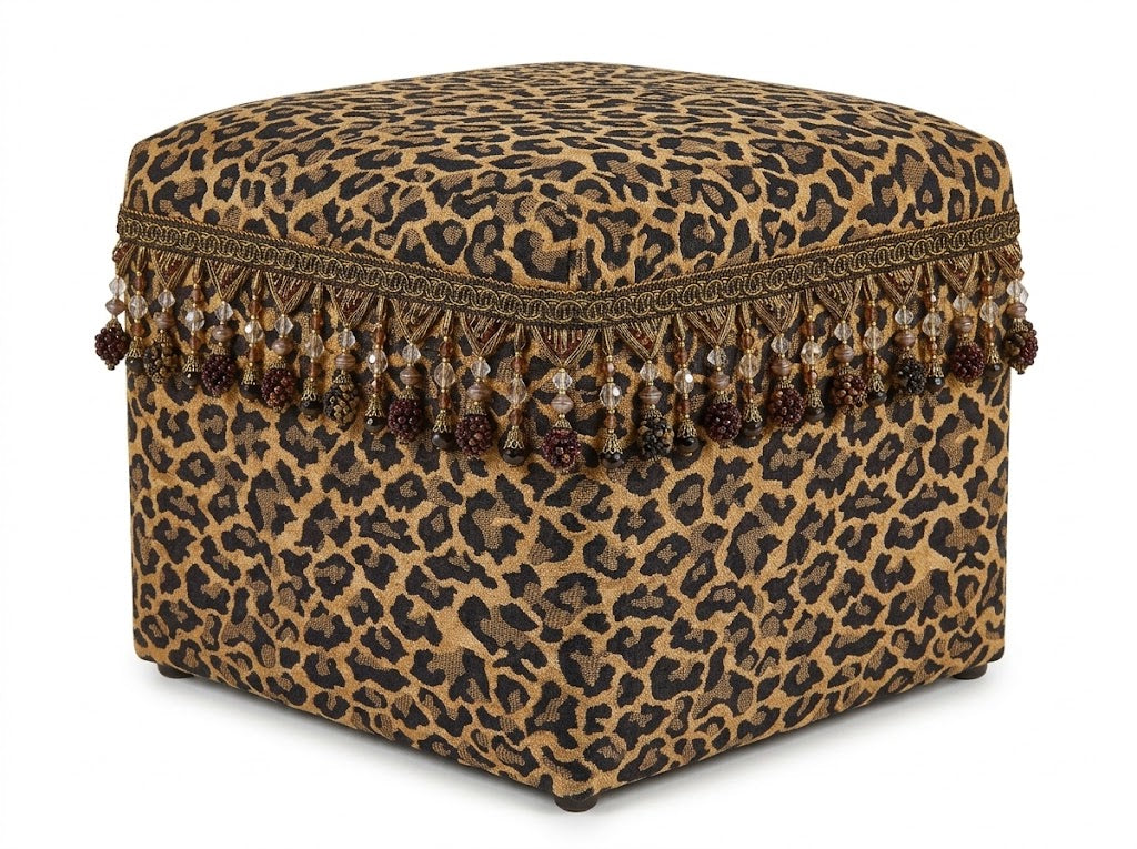 Foot Stool / Vanity Stool - Leopard