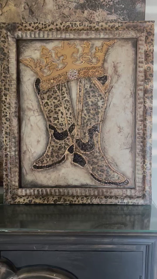 Michelle Butler Rodeo Queen Leopard Art