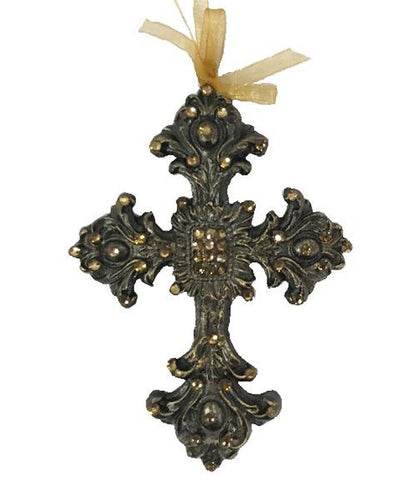 Christmas Ornament Jeweled Ornate Cross Ornaments