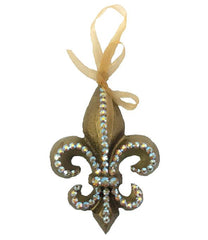 Christmas Ornament Jeweled Fleur De Lis Ornaments