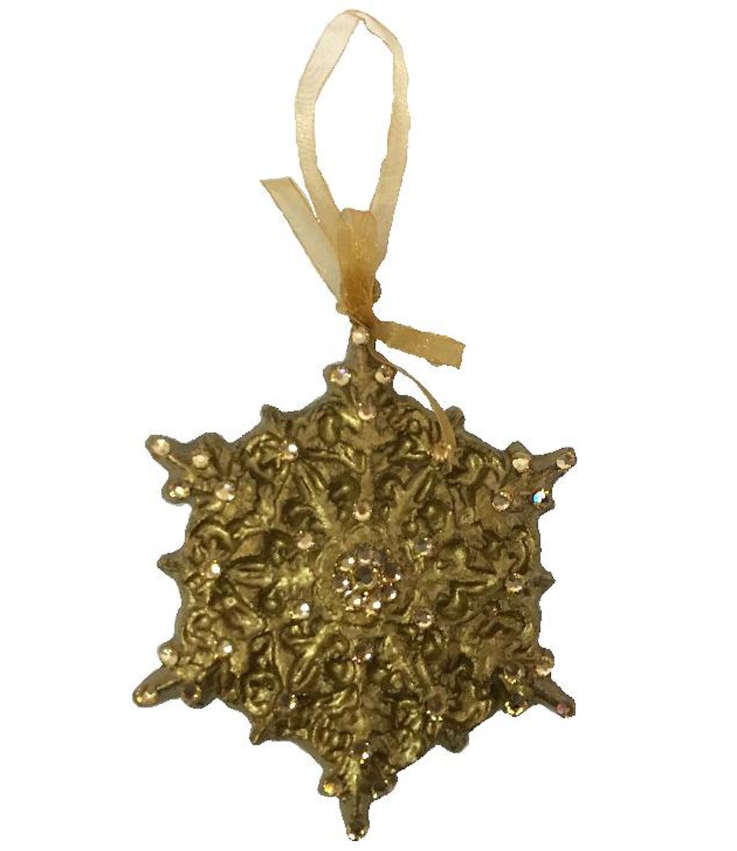 Christmas Ornament Jeweled Snowflake Ornaments
