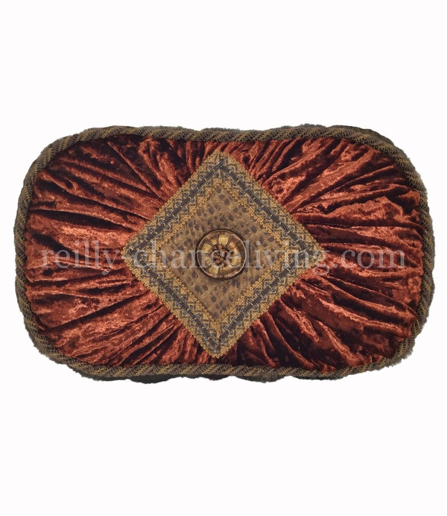 Accent_pillow-oval-rust_velvet-faux_mink-reilly_chance_collection_grande