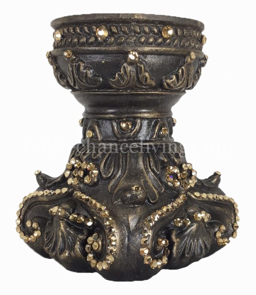 Candle_base-decorative-3x6-bronze-swarovski_crystals-sir_olivers-reilly_chance_collection