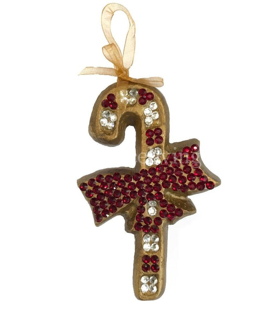 Christmas Ornament Jeweled Candy Cane Ornaments