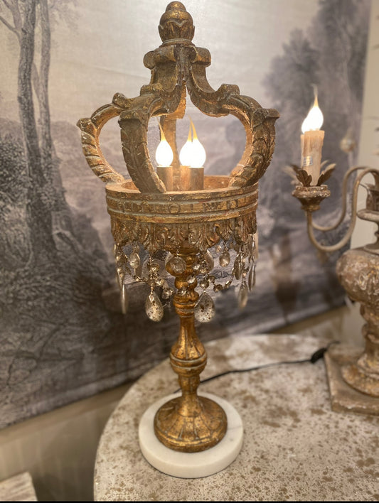 Crown Top Table Lamp