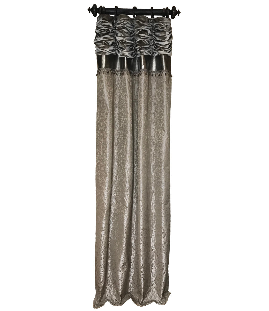 Drapery Silver Metallic Silver Curtains