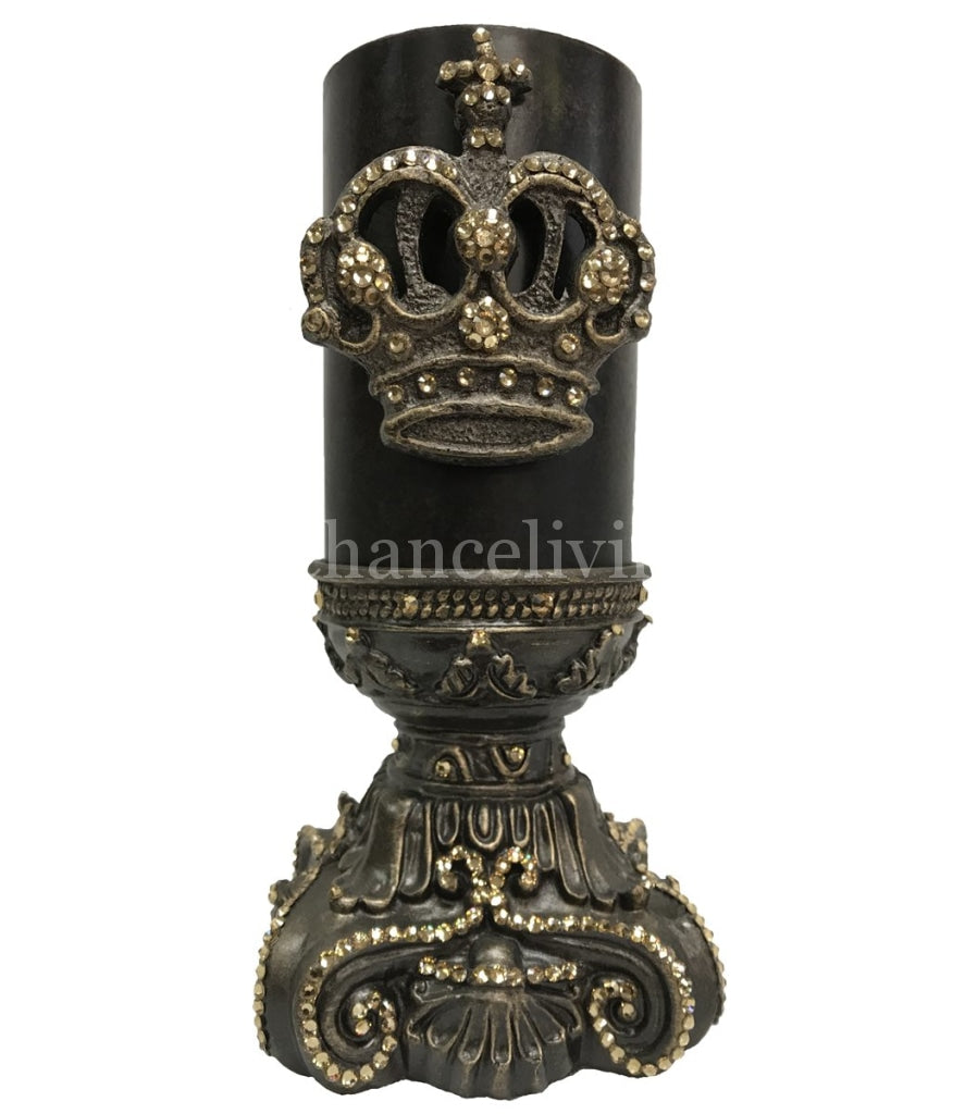 Decorative_candle_Decorative_candle_base-candle_holders-candle_bling-swarovski_jeweled_crown-candle_with_crown-4x6-sir_olivers_by_reilly_chance_collection