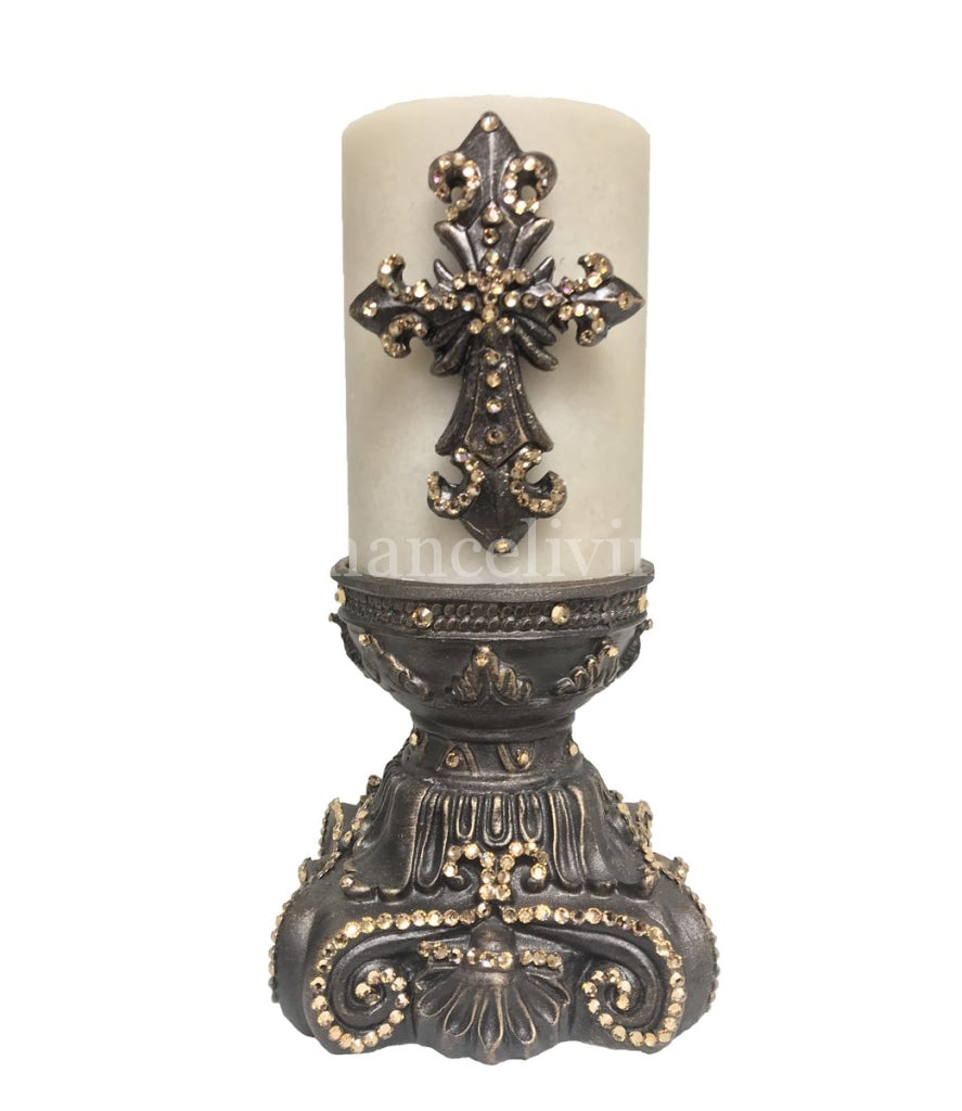 Decorative_candles-jeweled_candles-jeweled_candle_holder-candle_with_cross-triple_scented-sir_oliver's_candles-reilly_chance
