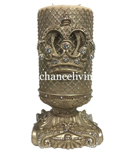 Decorative_candles-old_world_decor-6x9_candles-fancy_candles_huge_candles-Candle_with_crown-candles_with_bling-jeweled_candles-candle_bases-candle_holders-triple_scented_candles-sir_oliver_s_candles-reilly_chance