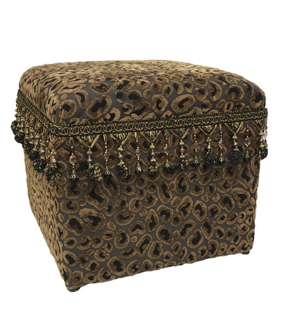 Cheetah print store stool