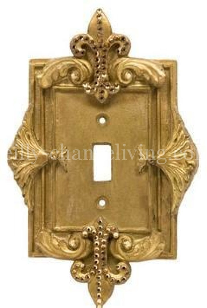 Decorative_switch_plate_covers-swarovshi_crystals-fleur_de_lis-single_flip_switch-sir_olivers-reilly_chance_collection