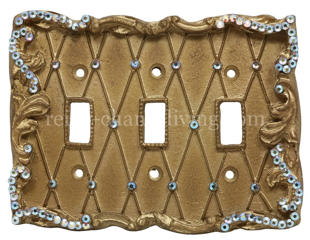 Decorative_switch_plate_covers-swarovski_crystals-lattice-outlet_cover-sir_olivers-reilly_chance_collection