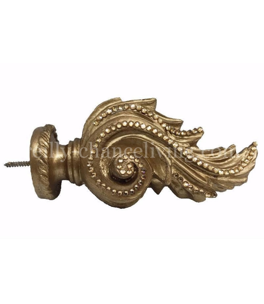Drapery_hardware-drapery_finial-acanthus_finial_gold-swarovski_crystals-reilly_chance_collection