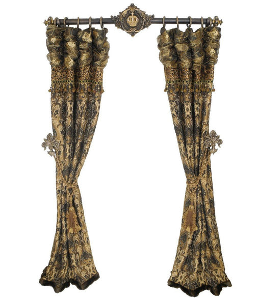 Decorative Drapery Hardware Valance Topper with Crystals Reilly