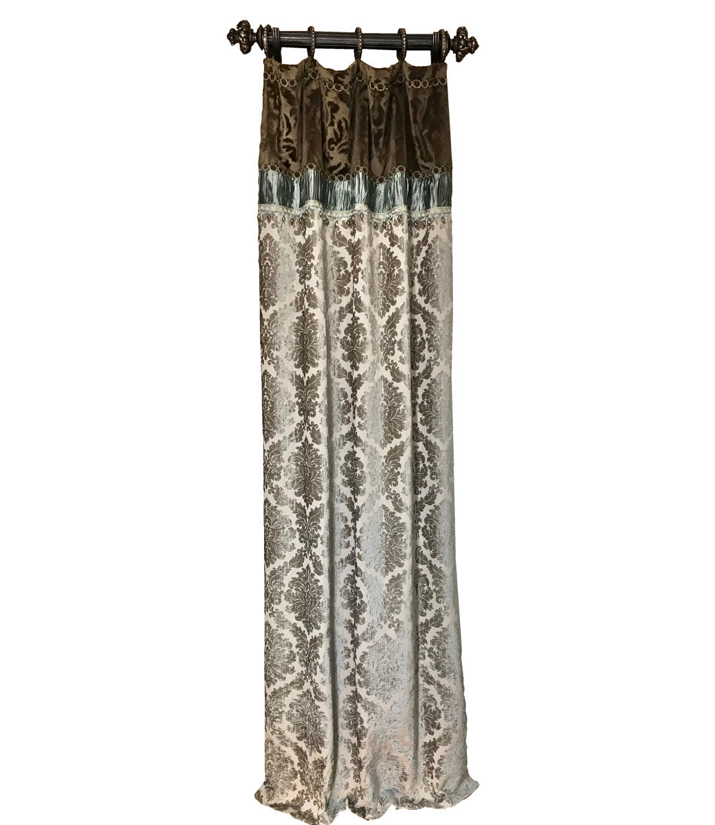 Decorative Curtain Panel Style #7 Serenity Collection Window Treatment