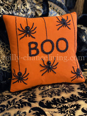 Halloween Accent Pillow BOO