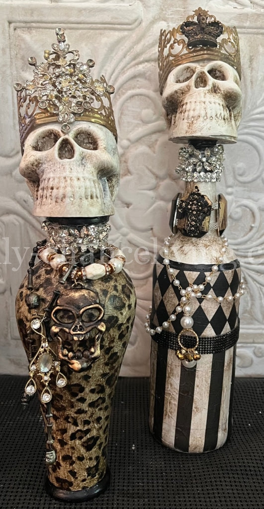 Michelle Butler Halloween Skull Bottles A Reilly-Chance Online Exclusive!