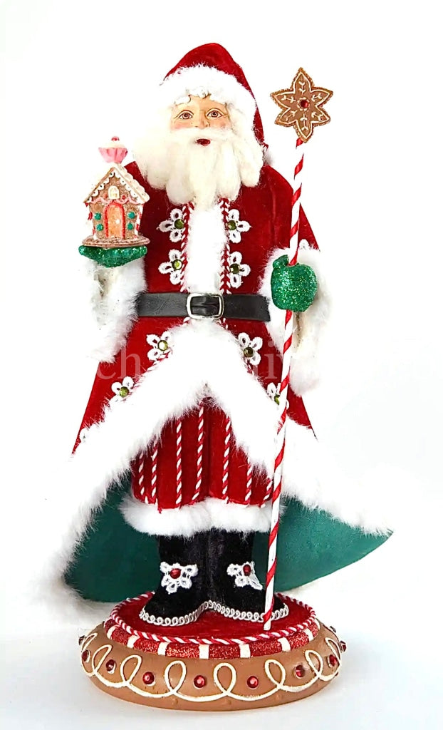 Katherines Collection Gingerbread Forest Santa