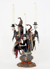 Katherine’s Collection 3 Witches Candelabra