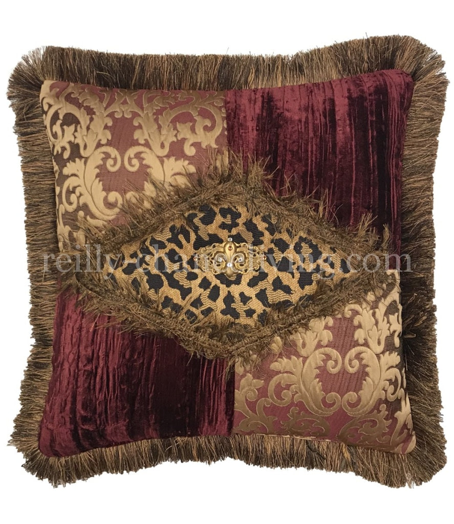 Luxury_Accent_pillow-high_end_accent_pillow-decorative_throw_pillows-burgundy_and_gold_pillows-sofa_pillows-old_world_decor-beautiful_pillows-leopard_pillow-reilly_chance
