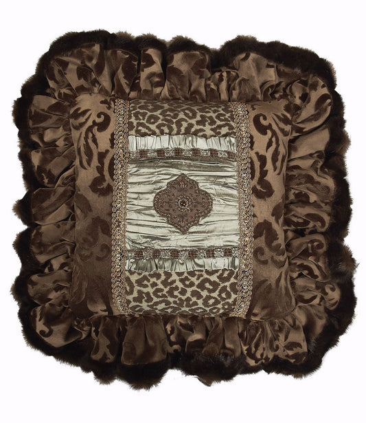 Luxury_accent_pillow-square-ruffled-spa_green-brown-leopard-velvet-faux_mink-reilly_chance_collection