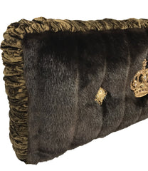 Luxury_accent_pillows-boxed_rectangle-brown_faux_mink_pillow-crown-bling-reilly_chance_collection