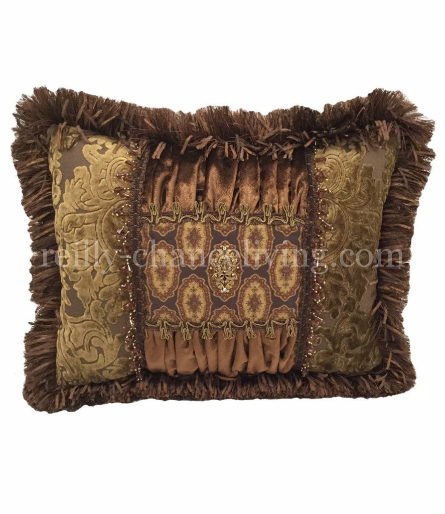 Luxury_decorative_pillow-rectangle-old_world-bronze_velvet-beads-bling-reilly_chance_collection