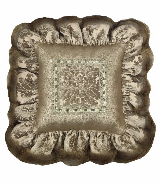 Luxury_decorative_pillow-square-ruffled-taupe_chenille-faux_fur-reilly_chance_collection_grande