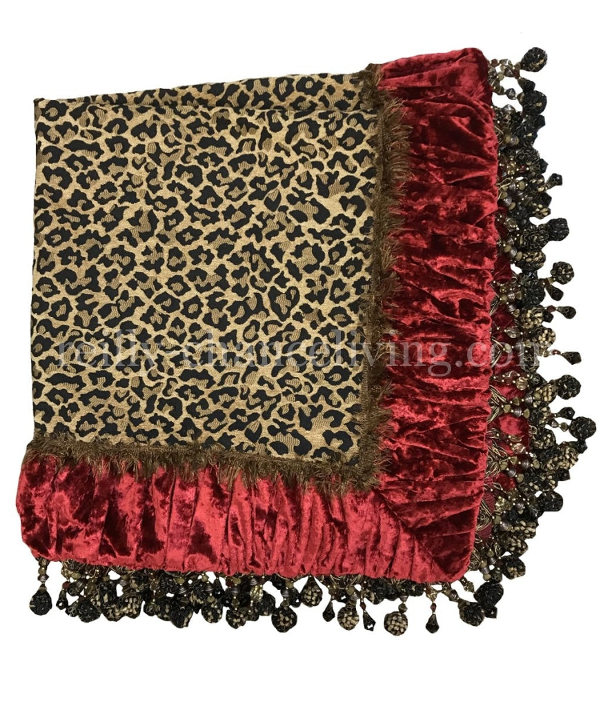 Luxury_table_throw-leopard_print_table_runner-designer_table_squares-opulent_table_linens-old_world_decor-reilly_chance