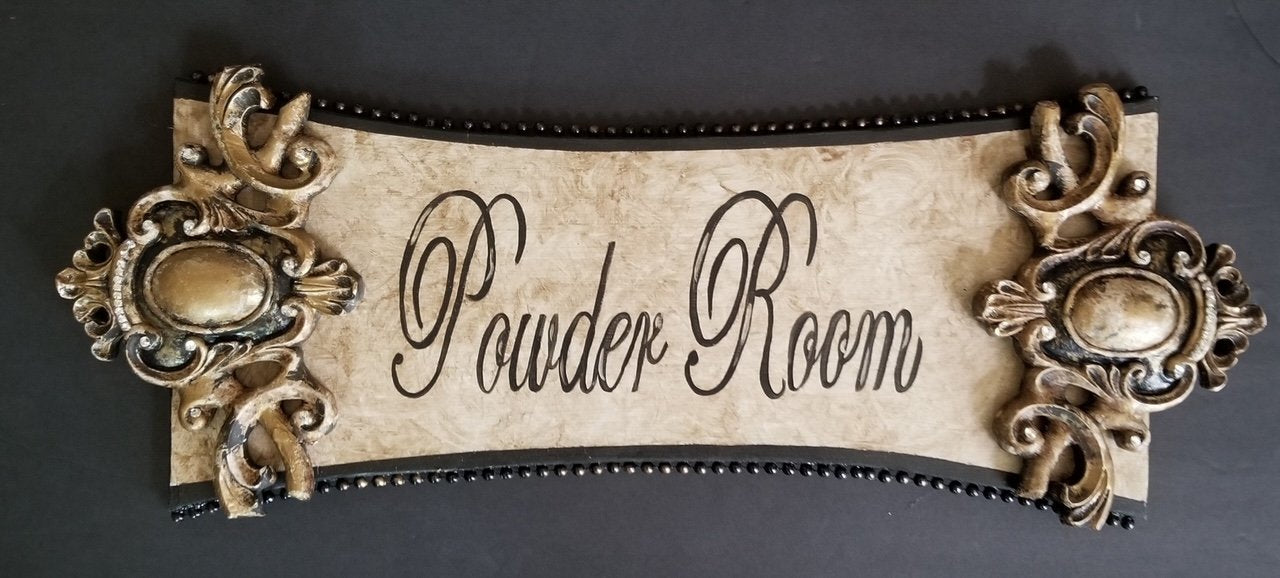 Michelle Butler Powder Room Plaque Plaques & More