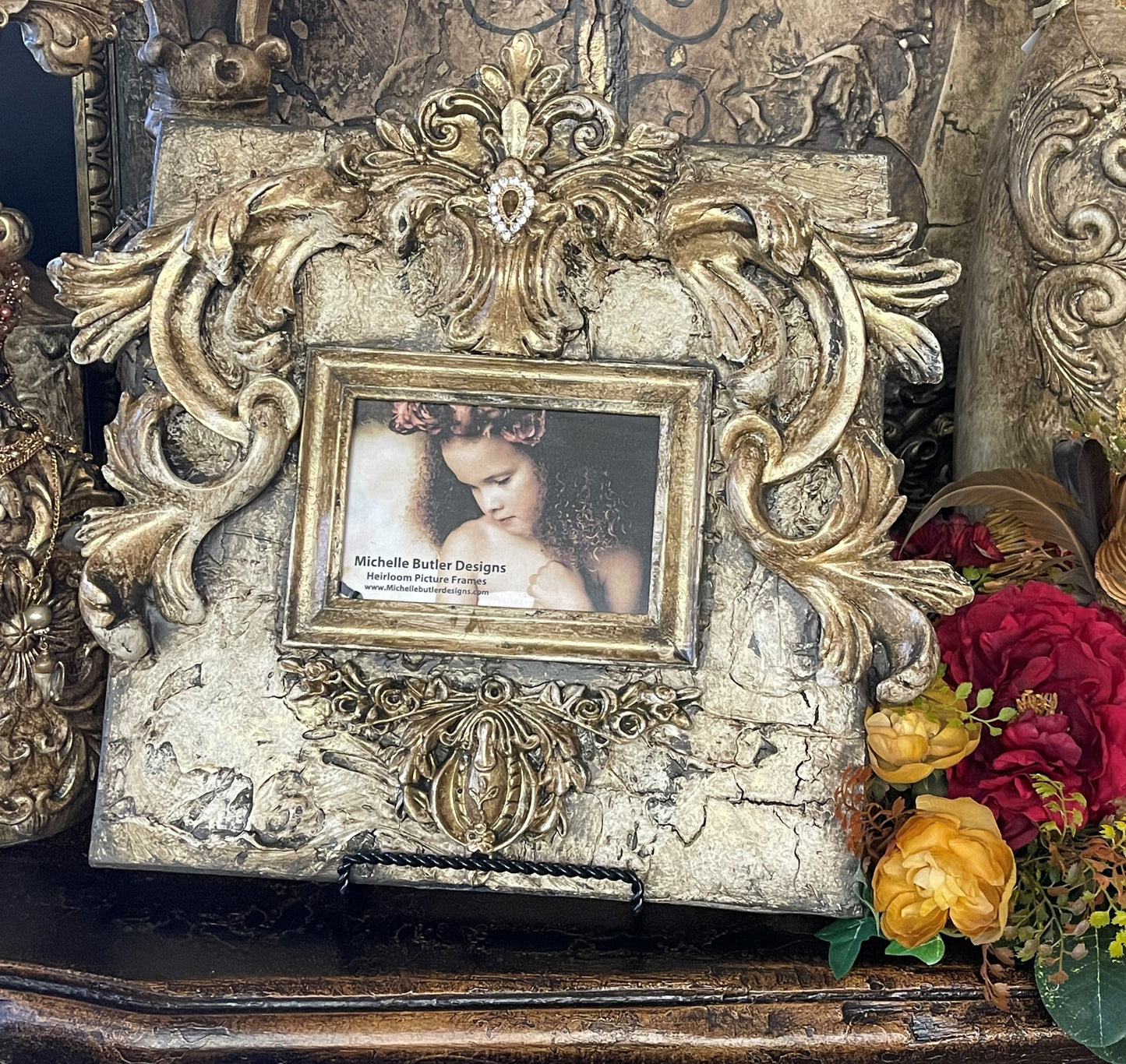 Michelle Butler Tabletop Frame With Acanthus Scrolls Frames
