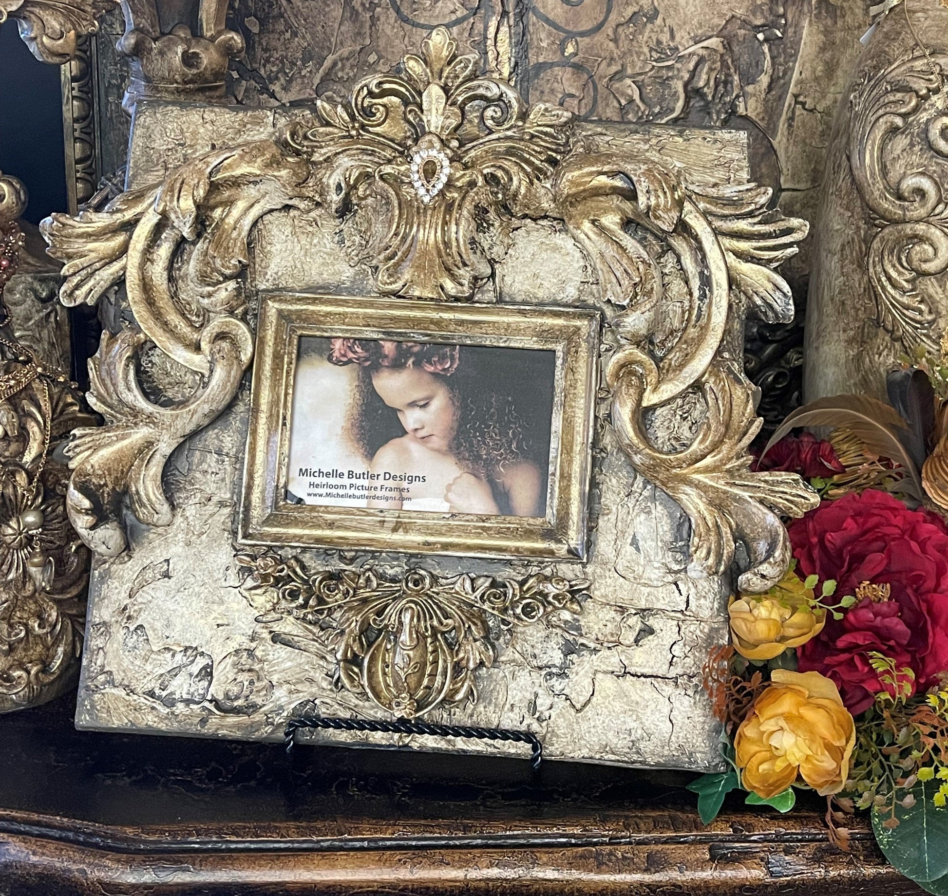 Michelle Butler Tabletop Frame With Acanthus Scrolls Frames