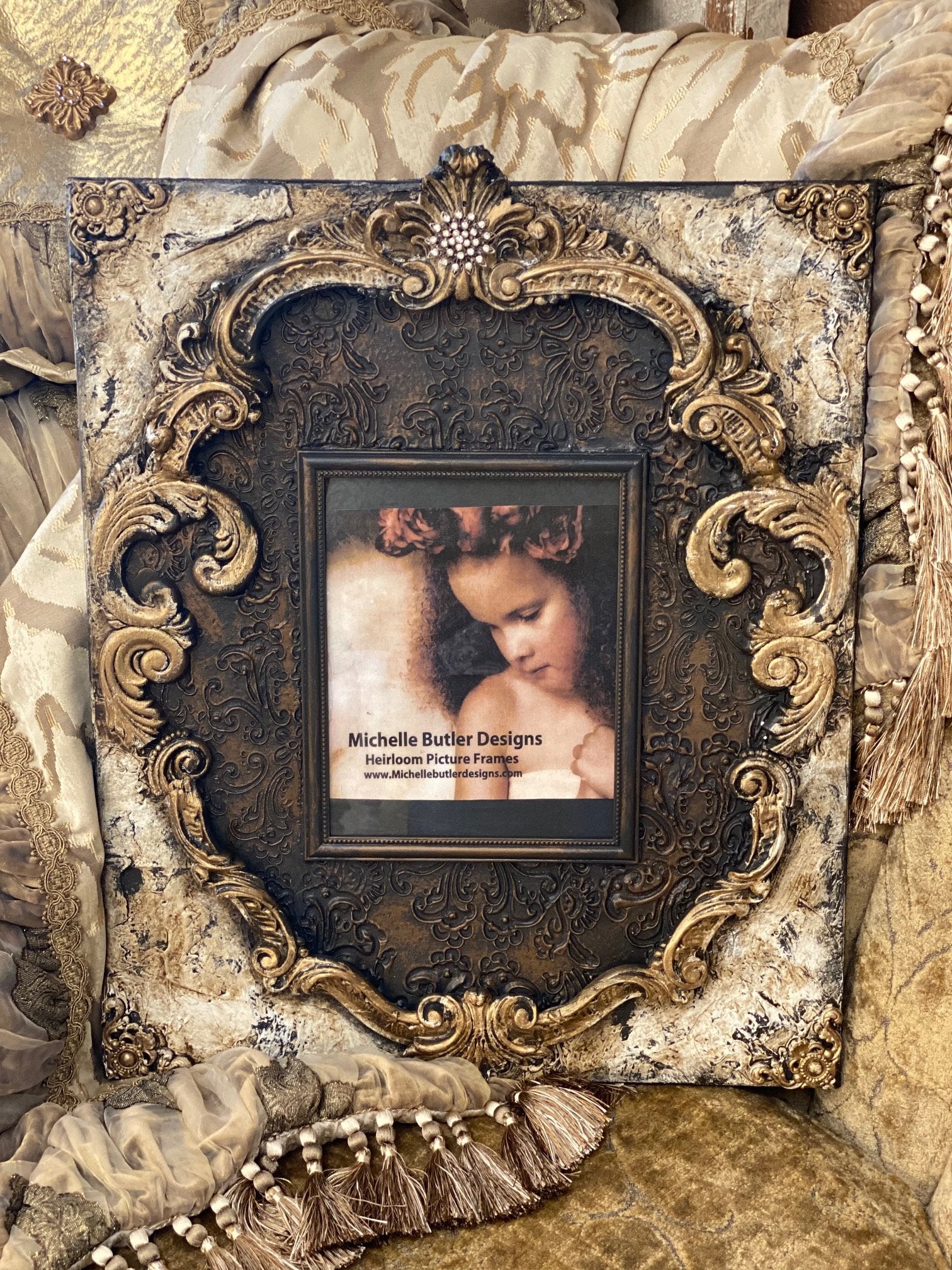 Butler Picture Frame Michelle Butler Large Heirloom Picture Frame with Scrolls – Reilly ...