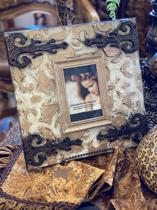 Michelle Butler Heirloom Tabletop Frame With Iron Accents Frames