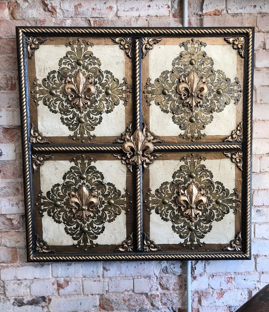 Steve Taff Old World Dimensional Art Fleur De Lis Wall Decor Reilly-Chance Home Retail Store