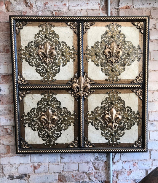 Steve Taff Old World Dimensional Art Fleur De Lis Wall Decor Reilly-Chance Home Retail Store