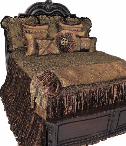 Old_world_bedding-bronze_velvet-ruffled_euros-swarovski_crystal_embellishments-cut_velvet-decorative_pillows-Brussels-reilly_chance_collection