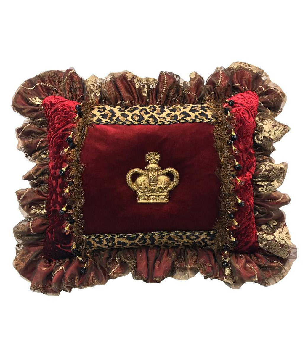 Ruffled_pillow-crown_pillow-luxury_pillow-red_accent_pillow-jeweled_pillow-reilly_chance