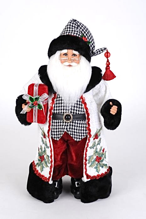 Holly Berry Santa Christmas Home Decor