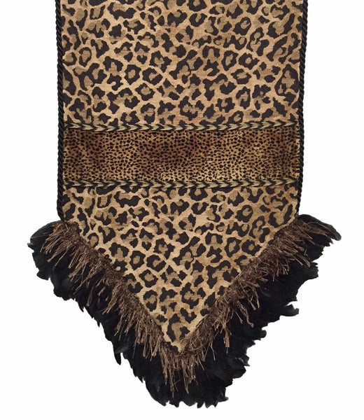 Leopard Chenille Table Runner | Reilly-Chance Collection