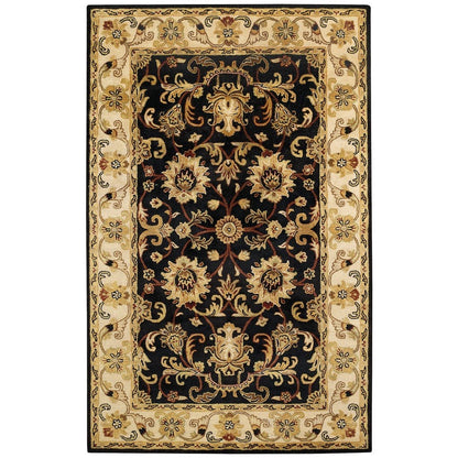 Eloquent Garden Hand Tufted Rug Brilliant Black