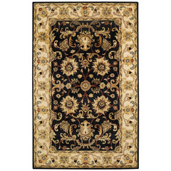 Eloquent Garden Hand Tufted Rug Brilliant Black