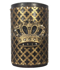 Triple_scented_candle-brown-roasted_chestnut-gold_mesh-crown-crystals-sir_olivers-reilly_chance_collection_grande